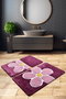 Mijölnir Juego de alfombras de baño Flower - Purple de acrílico
